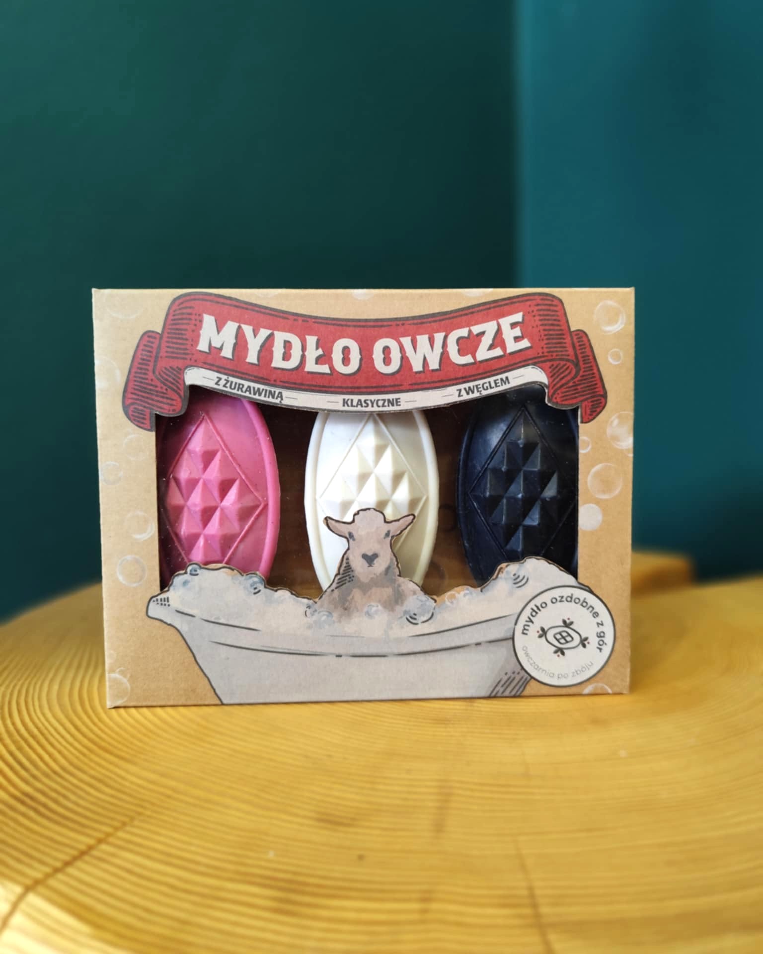 Zestaw 3 mydełek ozdobnych OWCZE MLEKO - Owczarnia po Zbóju zdjęcie 2